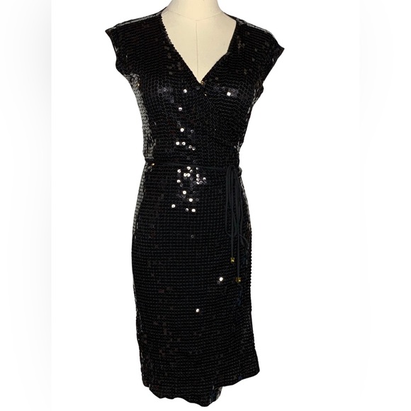 Michael Michael Kors Sequin Wrap Dress - Picture 2 of 5